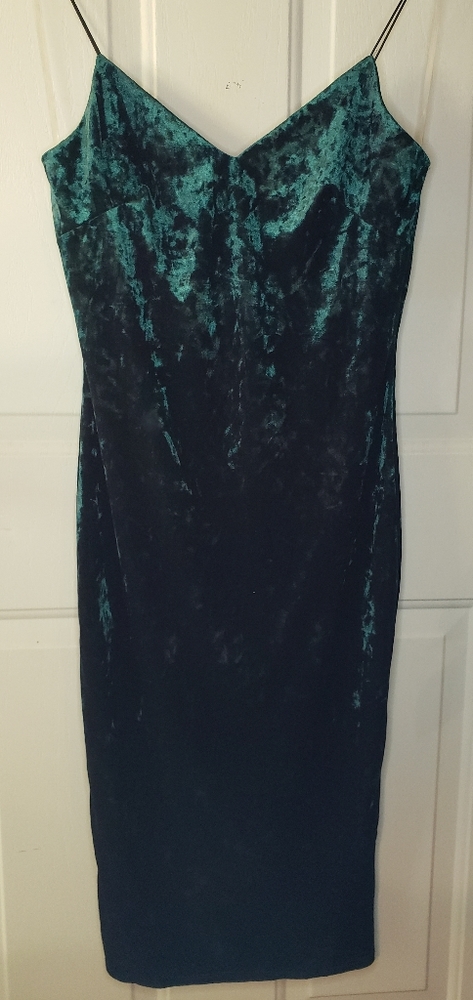 Windsor Green Velvet Dress